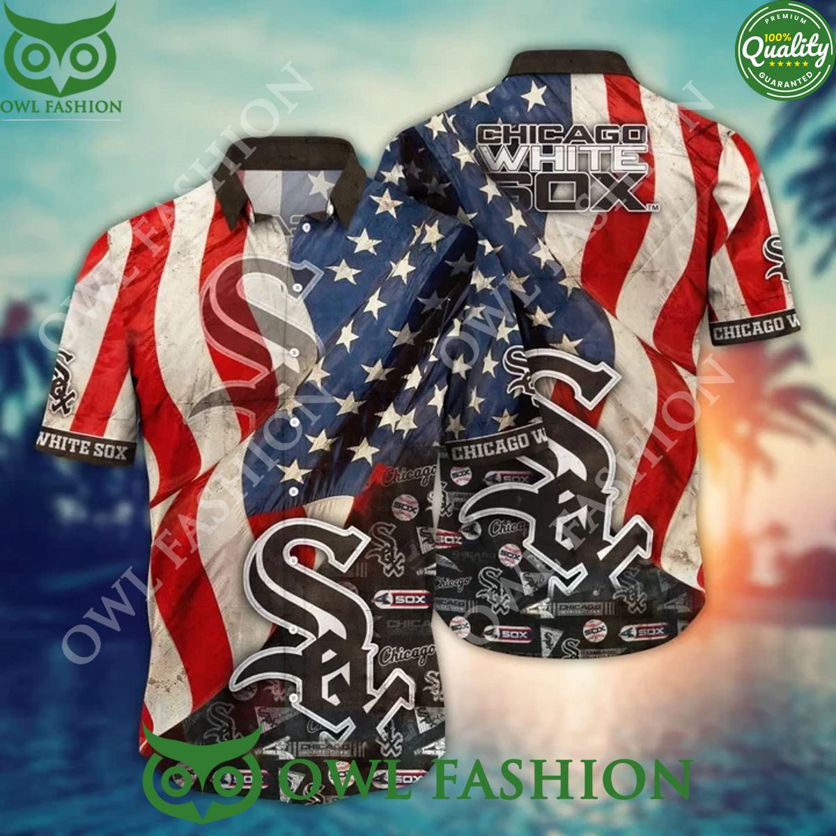 Chicago White Sox Independence Day USA Premium MLB - Adult & Kids T-Shirts, Sweatshirts & Hoodies apparel design preview 1