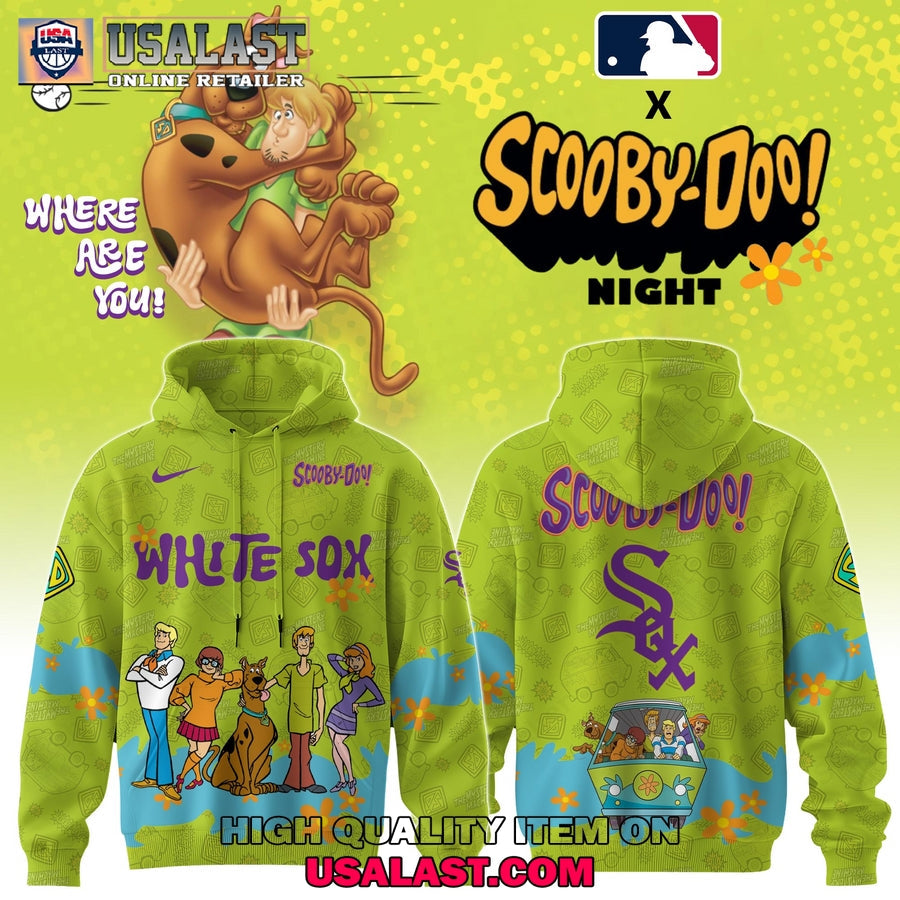 Chicago White Sox Scooby Doo Night 3D Set - Adult & Kids T-Shirts, Sweatshirts & Hoodies apparel design preview 1