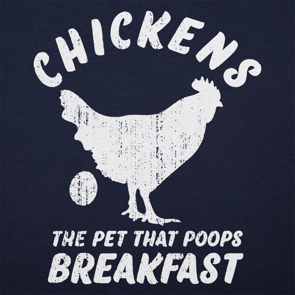 Chickens Poop Breakfast - Adult & Kids T-Shirts, Sweatshirts & Hoodies apparel design preview 1