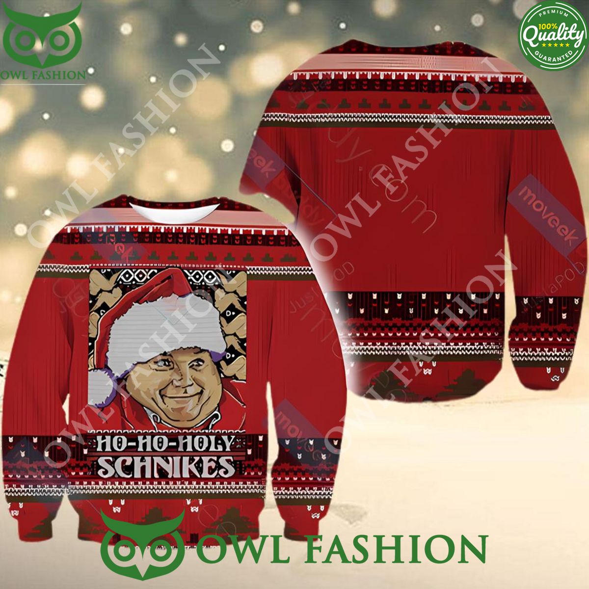 Chris Farley Santa Christmas 2023 Ugly Sweater Jumper - Adult & Kids T-Shirts, Sweatshirts & Hoodies apparel design preview 1