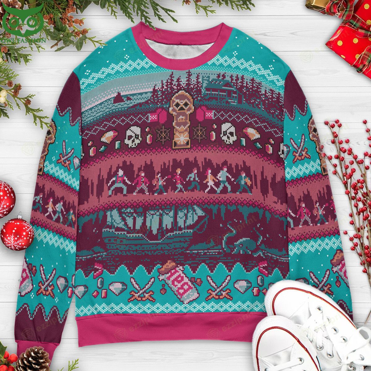 Christmas in the Goondocks Goonies Sweater - Adult & Kids T-Shirts, Sweatshirts & Hoodies apparel design preview 1