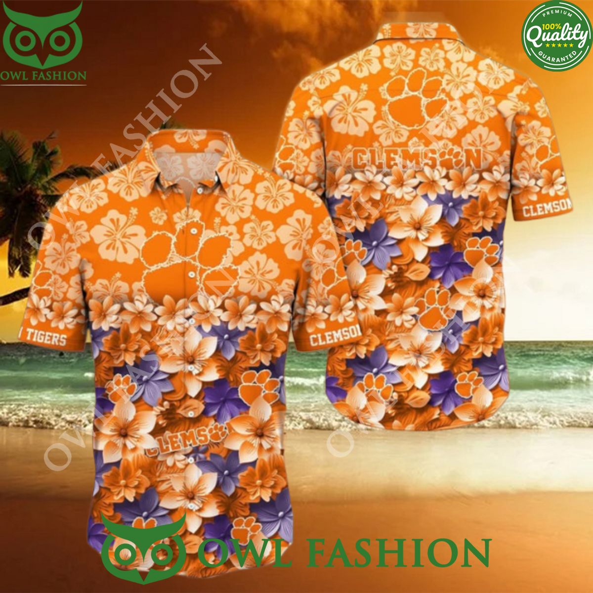 Clemson Tigers NCAA1 Hawaiian Trending Summer - Adult & Kids T-Shirts, Sweatshirts & Hoodies apparel design preview 1