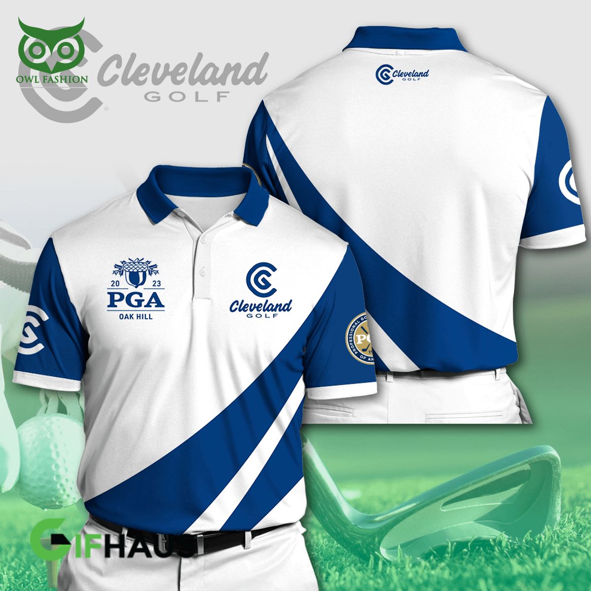Cleveland American Golf PGA 2023 3D Polo Hawaiian - Adult & Kids T-Shirts, Sweatshirts & Hoodies apparel design preview 1