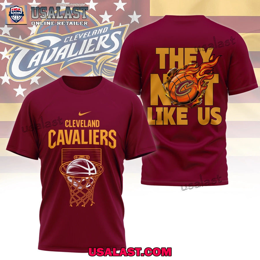 Cleveland Cavaliers They Not Like Us 3D - Adult & Kids T-Shirts, Sweatshirts & Hoodies apparel design preview 1