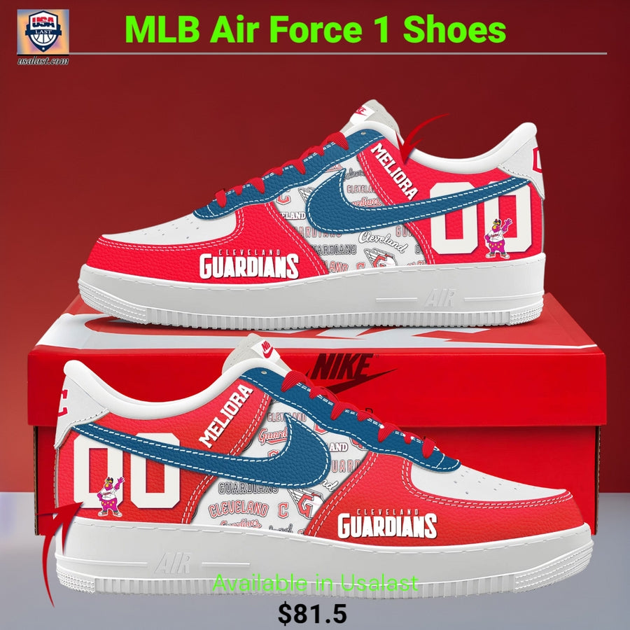 Cleveland Guardians Personalized Air Force 1 Shoes - Adult & Kids T-Shirts, Sweatshirts & Hoodies apparel design preview 1