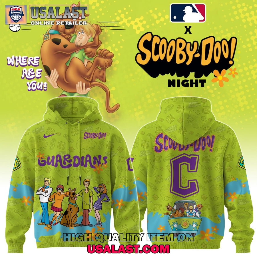 Cleveland Guardians Scooby Doo Night 3D Set - Adult & Kids T-Shirts, Sweatshirts & Hoodies apparel design preview 1