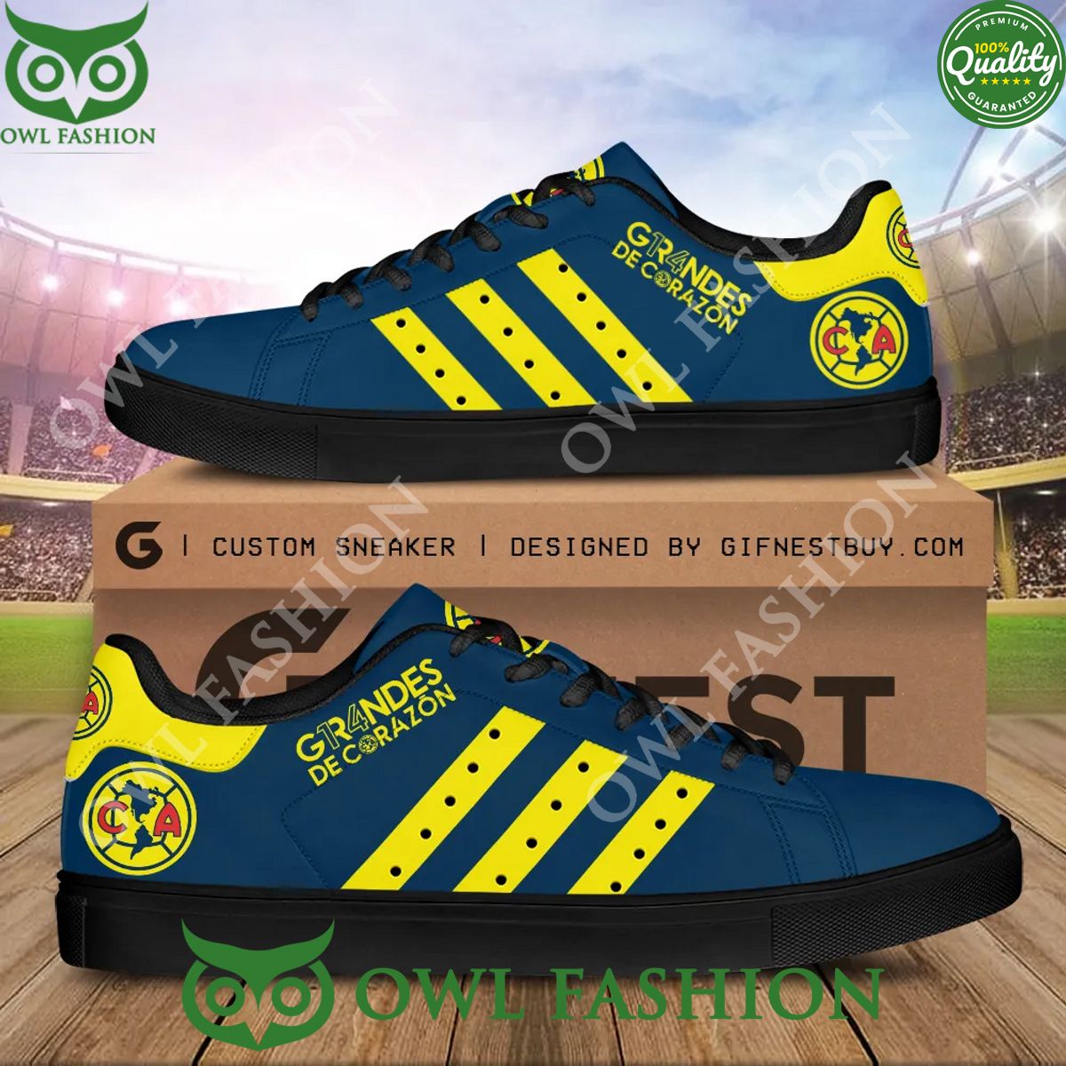 Club América Grandes De Corazon Stan Smith Shoes - Adult & Kids T-Shirts, Sweatshirts & Hoodies apparel design preview 1