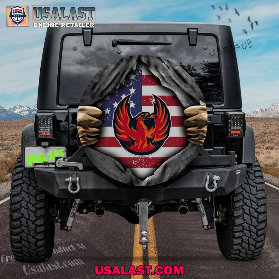 Coachella Valley Firebirds AHL American Flag Spare - Adult & Kids T-Shirts, Sweatshirts & Hoodies apparel design preview 1
