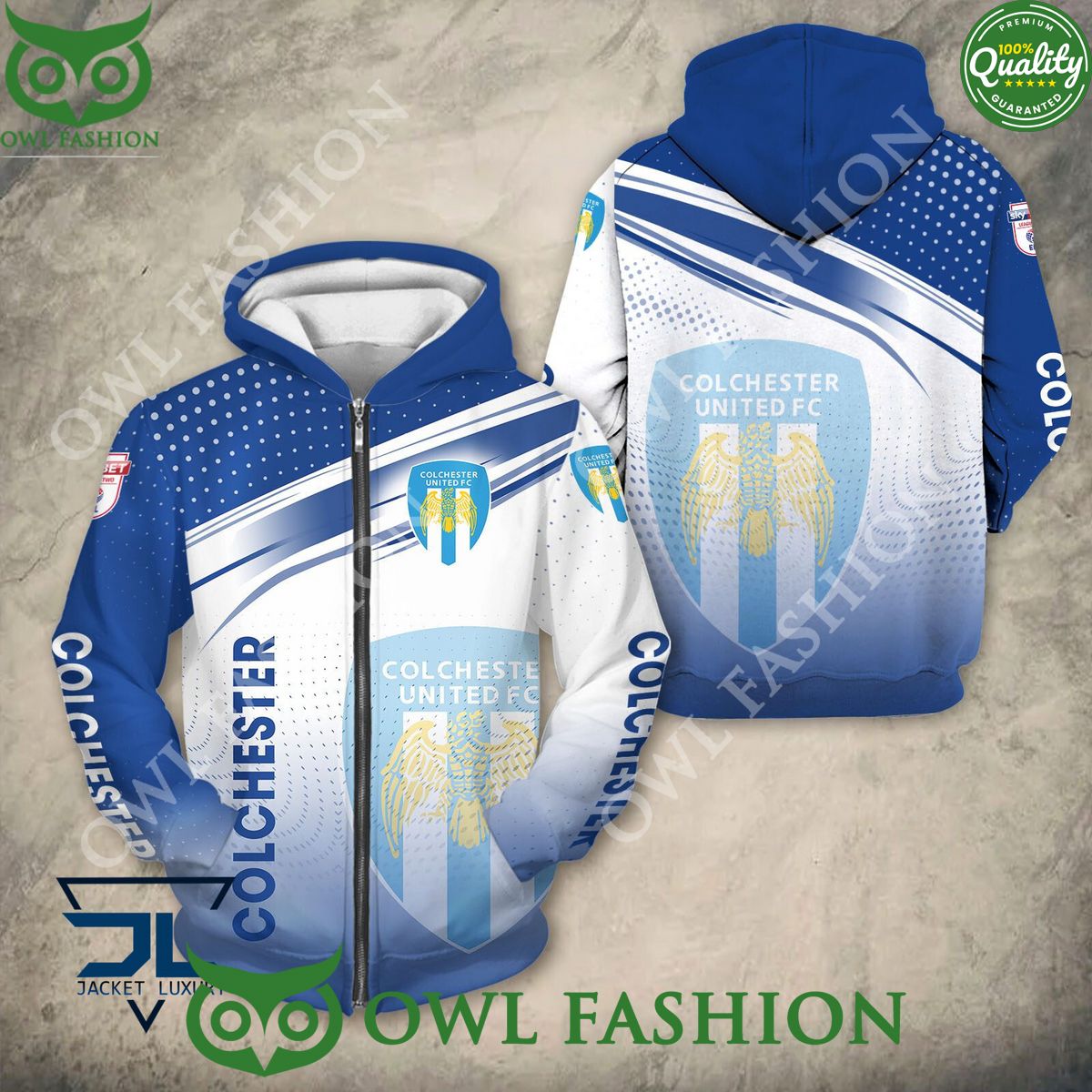Colchester United Logo League Two Printed - Adult & Kids T-Shirts, Sweatshirts & Hoodies apparel design preview 1