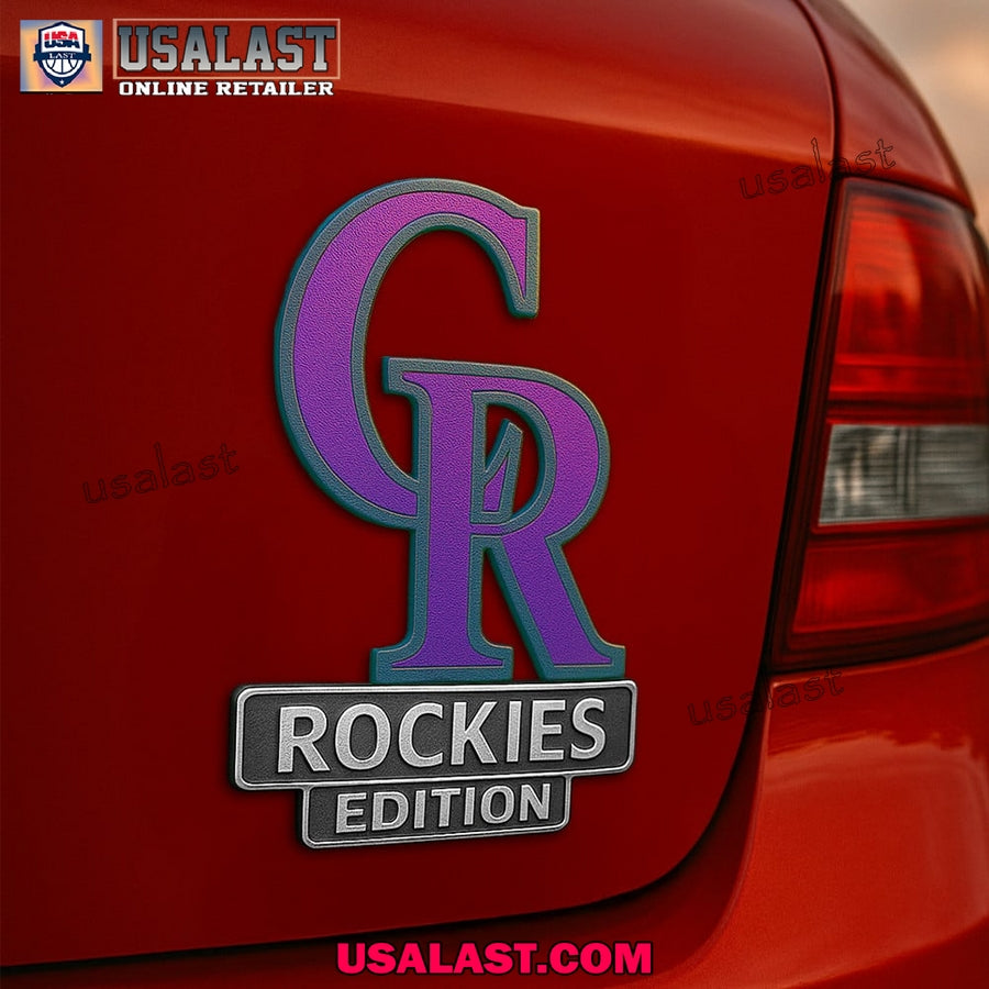 Colorado Rockies Edition Custom 3D Car Badge Sticker - Adult & Kids T-Shirts, Sweatshirts & Hoodies apparel design preview 1