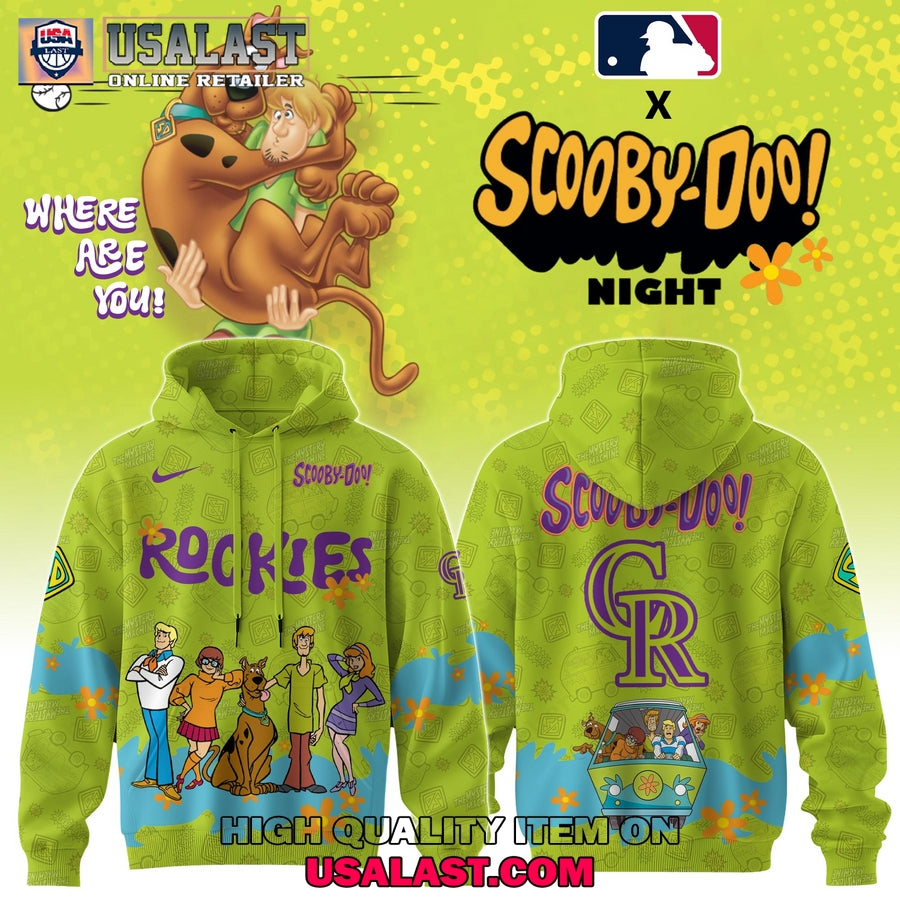 Colorado Rockies Scooby Doo Night 3D Set - Adult & Kids T-Shirts, Sweatshirts & Hoodies apparel design preview 1