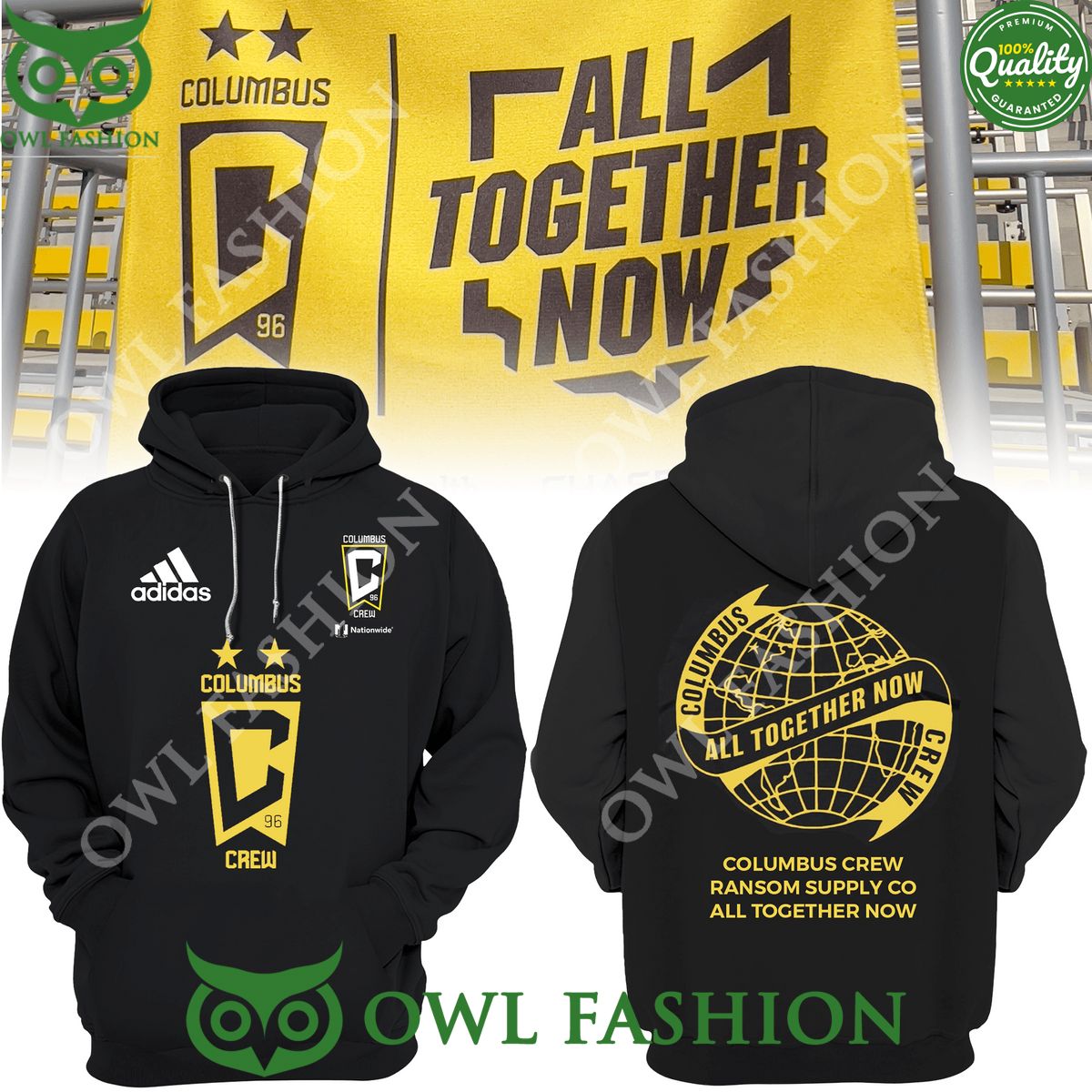 Columbus Crew ALL TOGETHER NOW MLS Major League - Adult & Kids T-Shirts, Sweatshirts & Hoodies apparel design preview 1