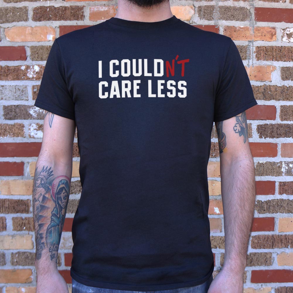 Couldn't Care Less - Adult & Kids T-Shirts, Sweatshirts & Hoodies apparel design preview 1
