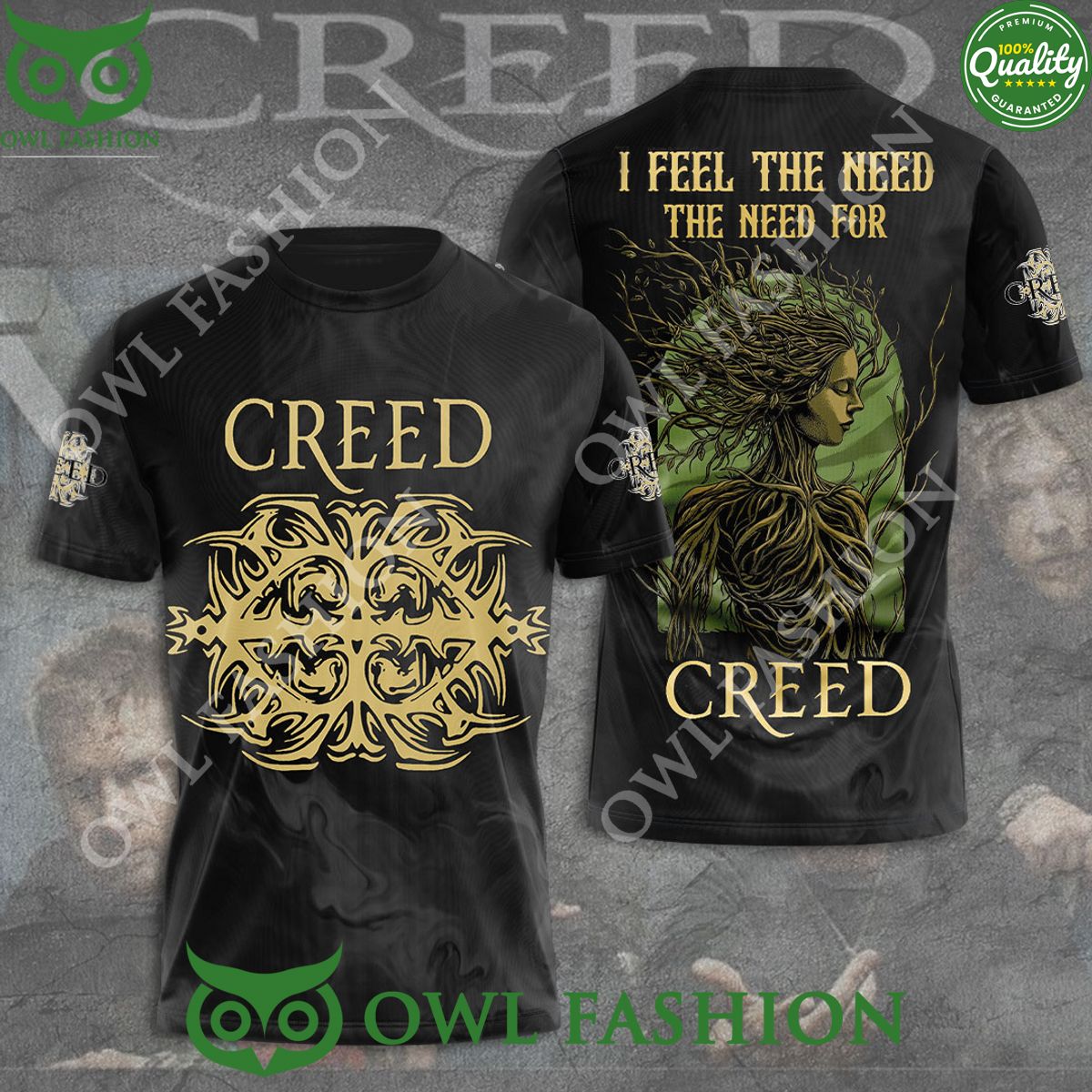 Creed Band I feel the need for 3D - Adult & Kids T-Shirts, Sweatshirts & Hoodies apparel design preview 1
