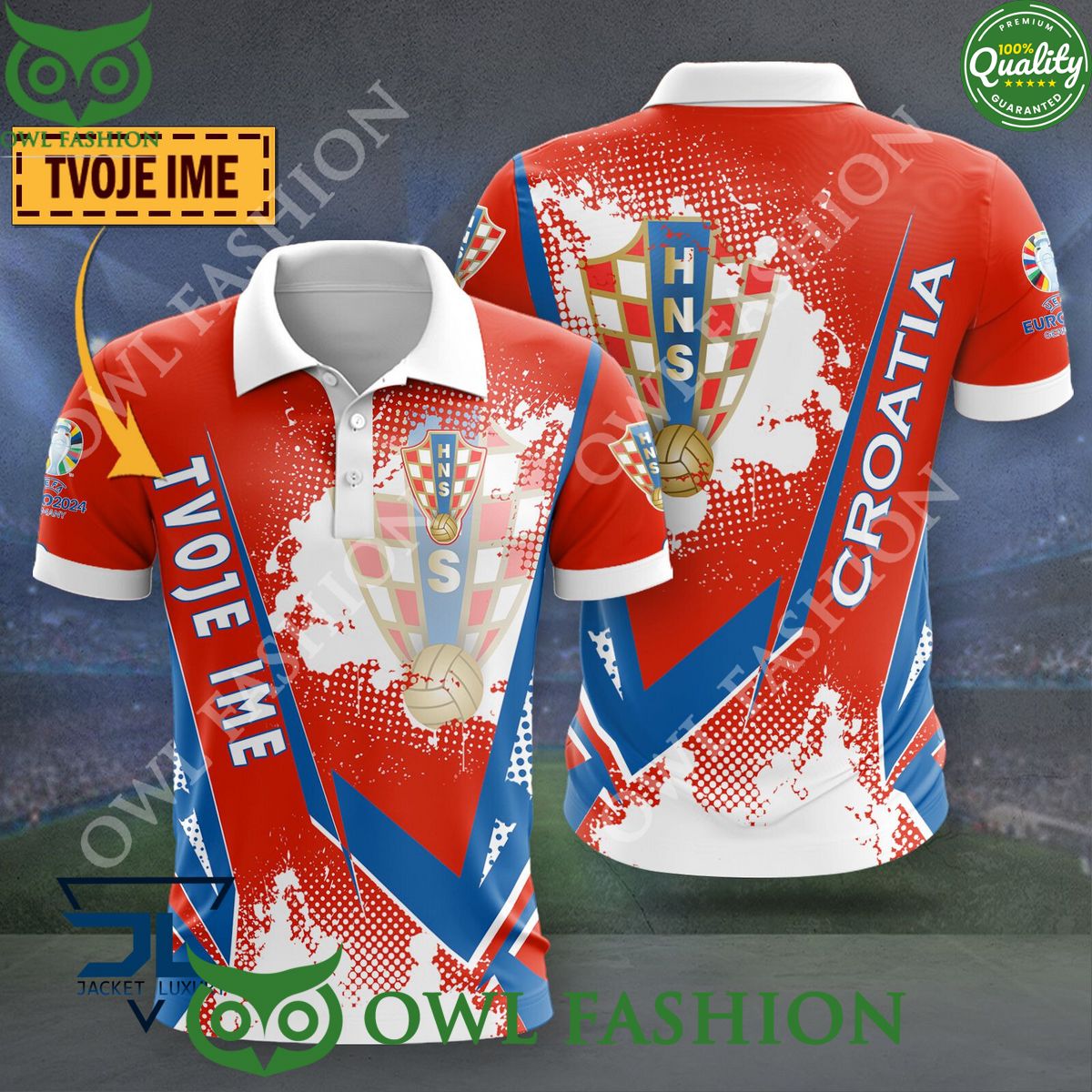 Croatia Euro Champion 2024 Limited Custom Name 3D - Adult & Kids T-Shirts, Sweatshirts & Hoodies apparel design preview 1