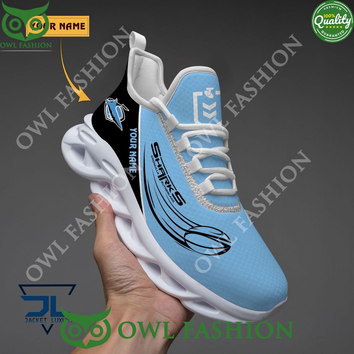 Cronulla Sharks Customized NRL Australia Rugby Max - Adult & Kids T-Shirts, Sweatshirts & Hoodies apparel design preview 1