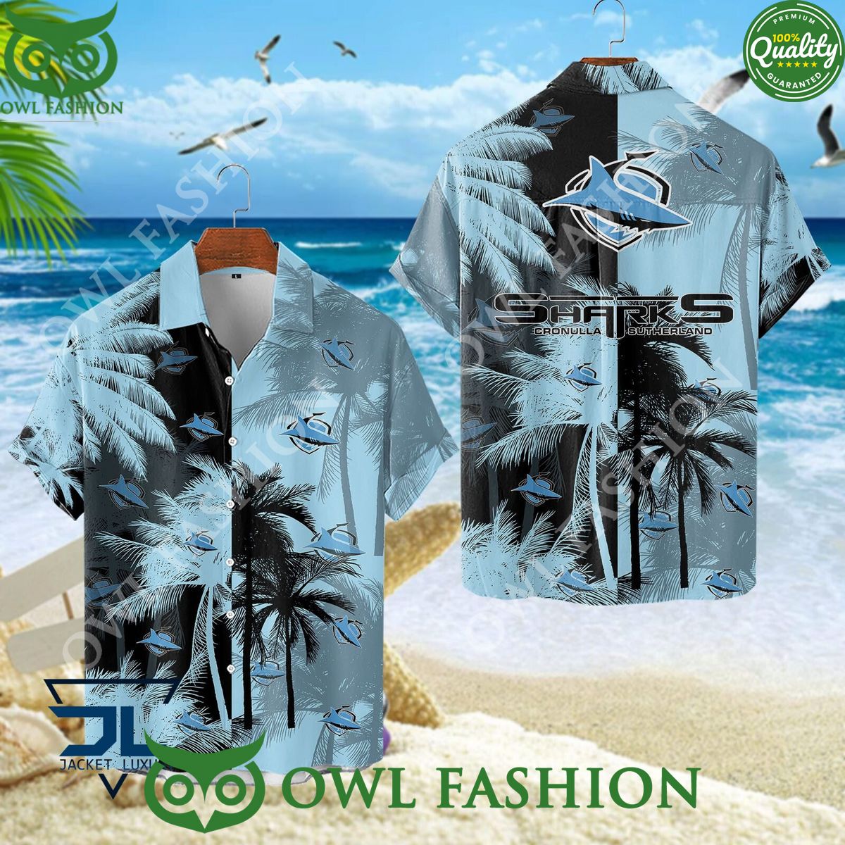 Cronulla Sharks NRL Australasia Football Rugby - Adult & Kids T-Shirts, Sweatshirts & Hoodies apparel design preview 1
