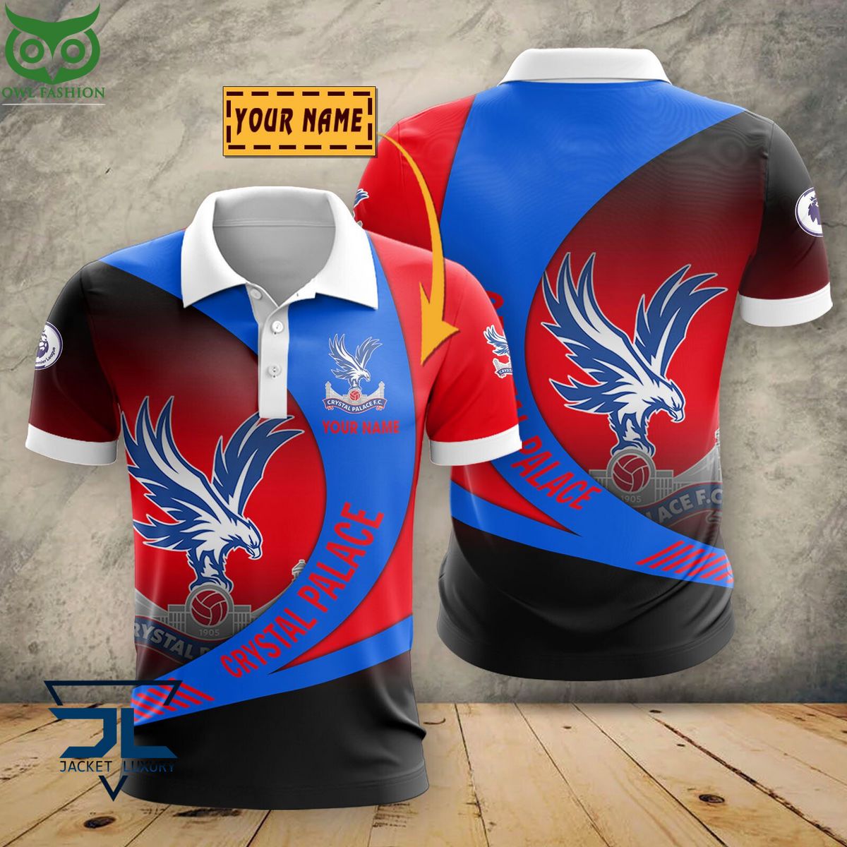 Crystal Palace F.C Premier League 2023 Customized 3D - Adult & Kids T-Shirts, Sweatshirts & Hoodies apparel design preview 1