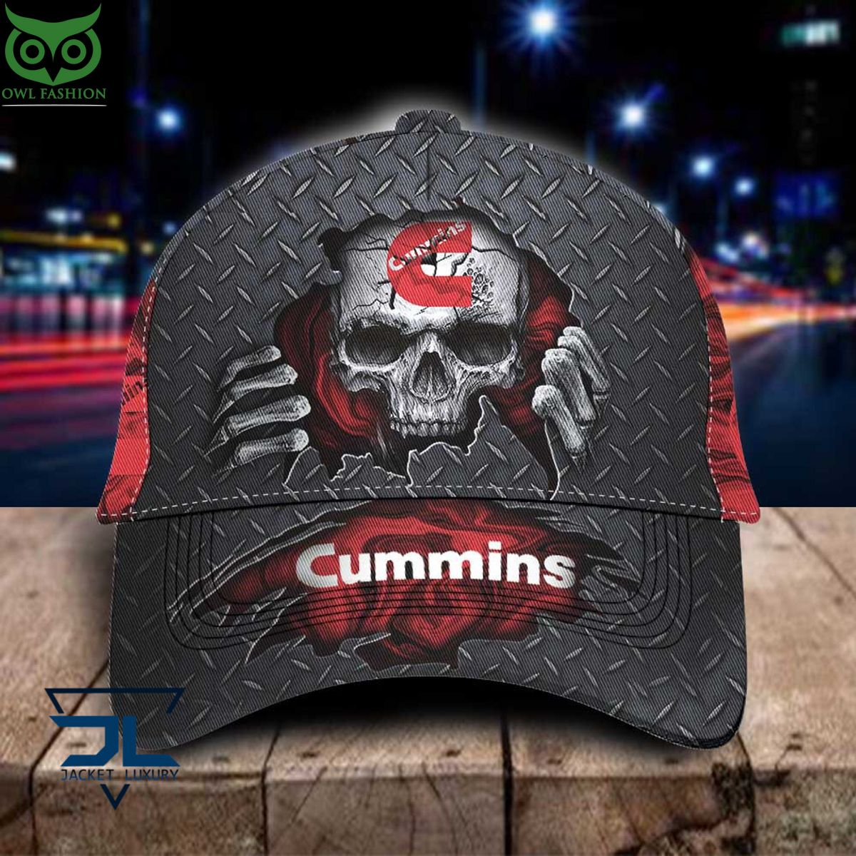 Cummins Car Skull Metal Classic Cap - Adult & Kids T-Shirts, Sweatshirts & Hoodies apparel design preview 1
