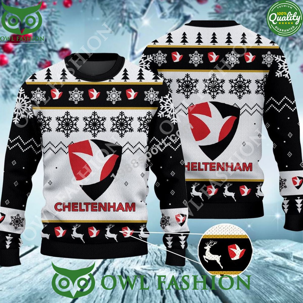 Custom Color Cheltenham Ugly Sweater Jumper - Adult & Kids T-Shirts, Sweatshirts & Hoodies apparel design preview 1
