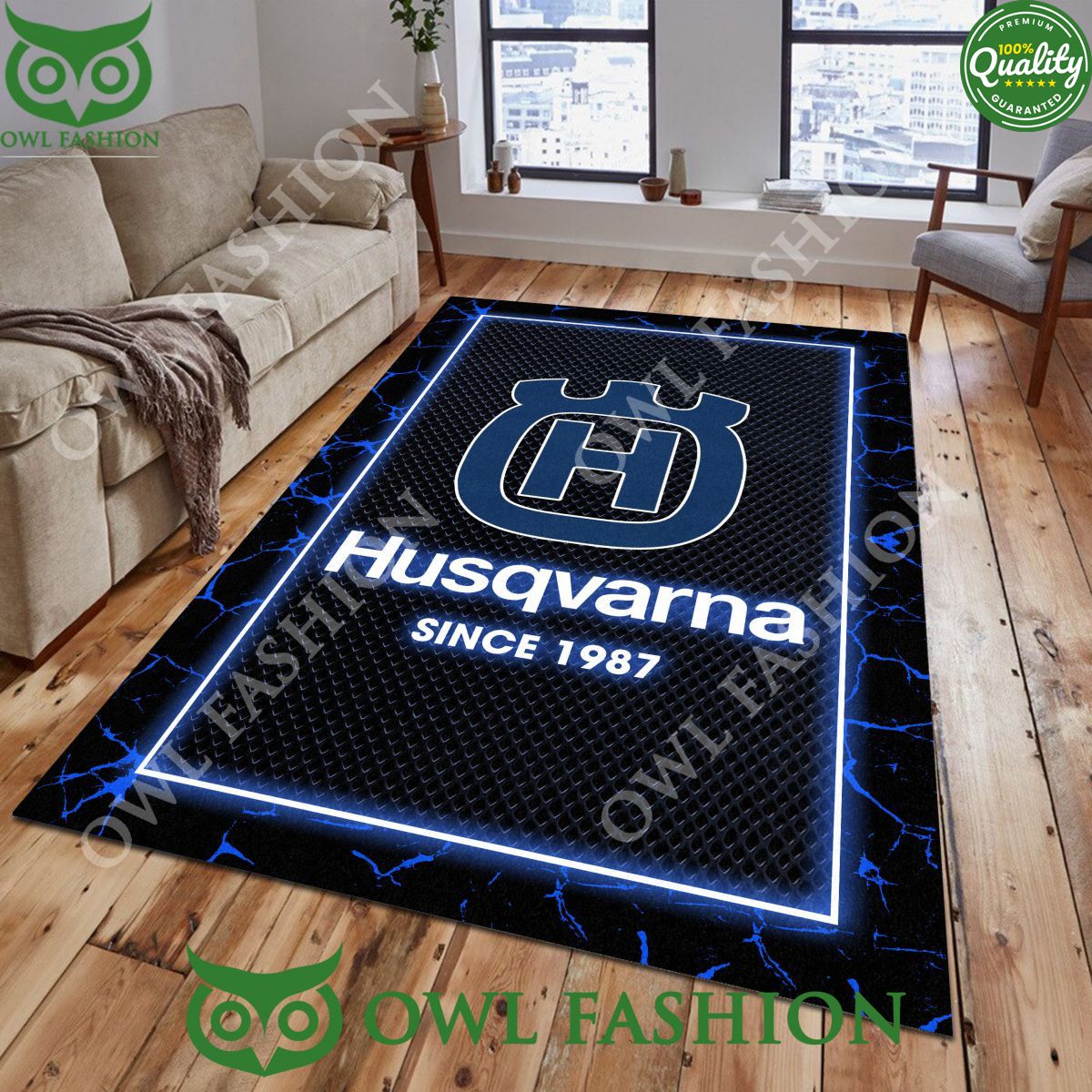 Custom color Husqvarna pioneering manufacturer carpet - Adult & Kids T-Shirts, Sweatshirts & Hoodies apparel design preview 1