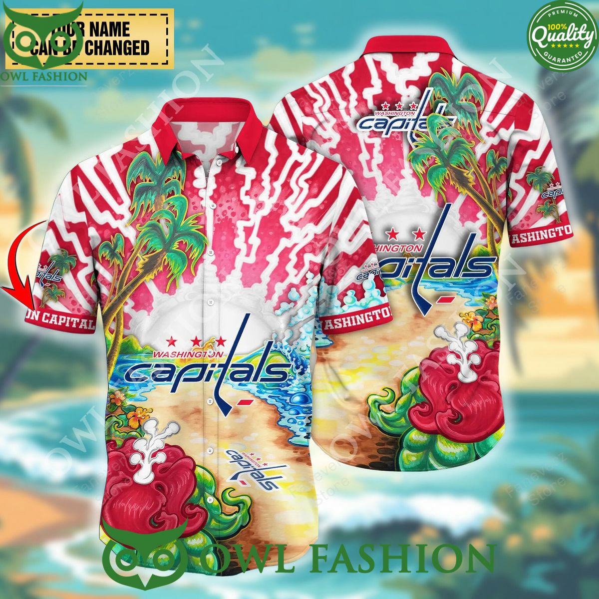 Custom name 2024 Lightning Washington Capitals NHL - Adult & Kids T-Shirts, Sweatshirts & Hoodies apparel design preview 1