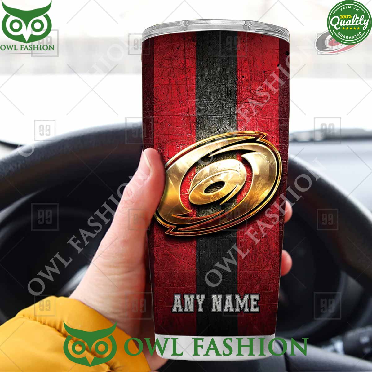 Custom Name Carolina Hurricanes NHL Old Metal Tumbler - Adult & Kids T-Shirts, Sweatshirts & Hoodies apparel design preview 1