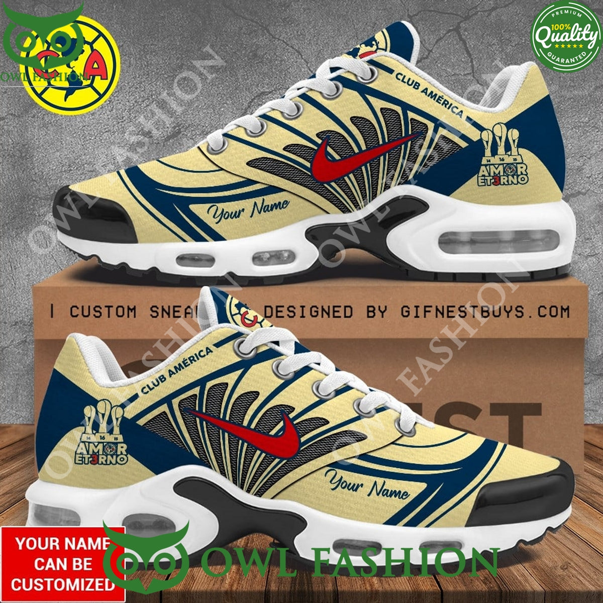 Custom name Limited Edition Club América Air Max - Adult & Kids T-Shirts, Sweatshirts & Hoodies apparel design preview 1