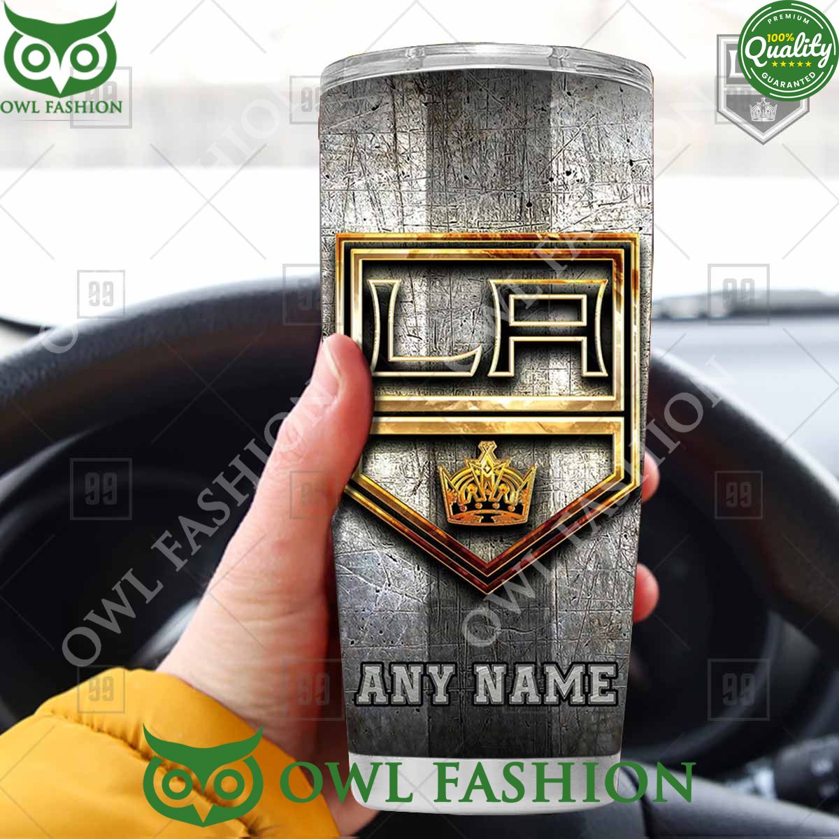 Custom Name Los Angeles Kings NHL Old Metal Tumbler - Adult & Kids T-Shirts, Sweatshirts & Hoodies apparel design preview 1