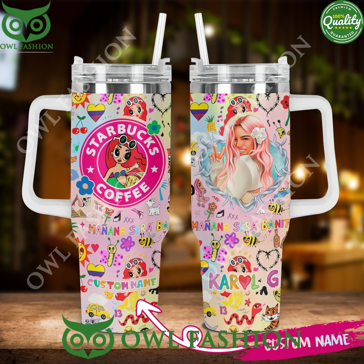 Custom name Starbucks Coffee Manana Sera 40oz Tumbler - Adult & Kids T-Shirts, Sweatshirts & Hoodies apparel design preview 1
