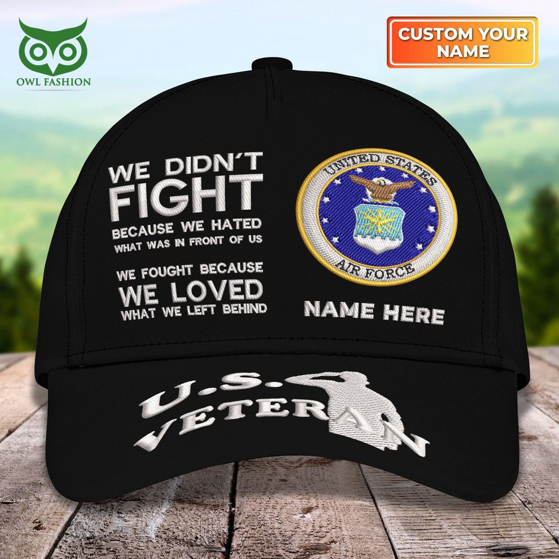 Custom U.S Veterans U.S.A.F We Fought Because Loved - Adult & Kids T-Shirts, Sweatshirts & Hoodies apparel design preview 1