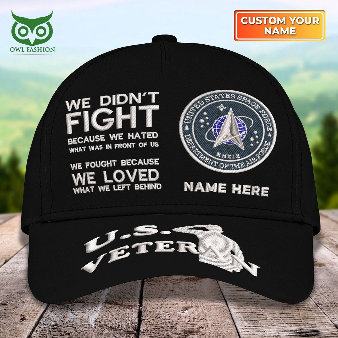 Custom U.S Veterans U.S.S.F We Fought Because Loved - Adult & Kids T-Shirts, Sweatshirts & Hoodies apparel design preview 1