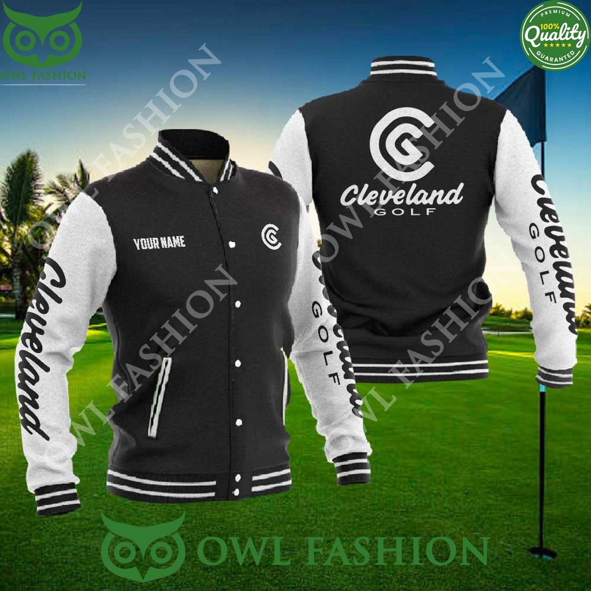 Customized Cleveland Golf Baseball varsity Jacket - Adult & Kids T-Shirts, Sweatshirts & Hoodies apparel design preview 1