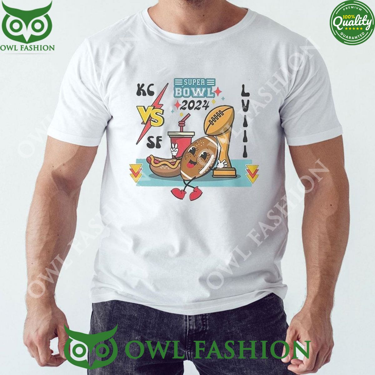 Cute 2024 Superbowl Kc Chiefs Vs Sf 49ers - Adult & Kids T-Shirts, Sweatshirts & Hoodies apparel design preview 1