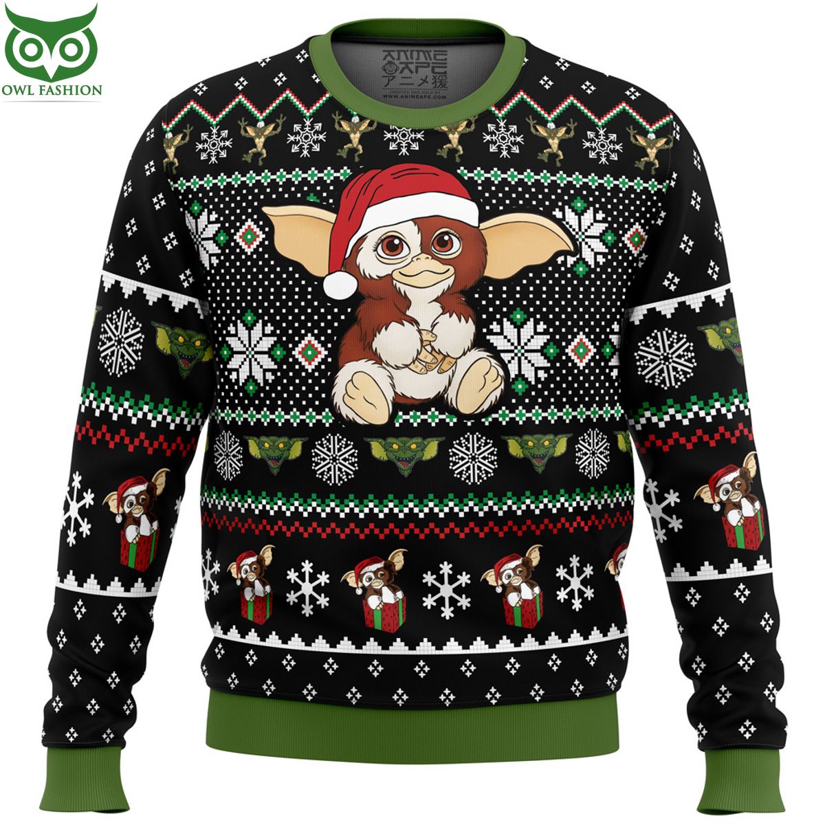 Cute Character Christmas Ugly Sweater - Adult & Kids T-Shirts, Sweatshirts & Hoodies apparel design preview 1
