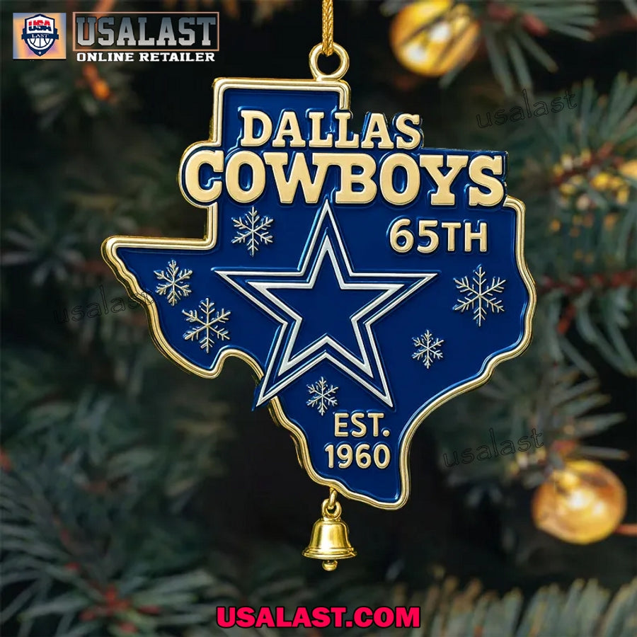 Dallas Cowboys 65th Anniversary Christmas Ornament - Adult & Kids T-Shirts, Sweatshirts & Hoodies apparel design preview 1