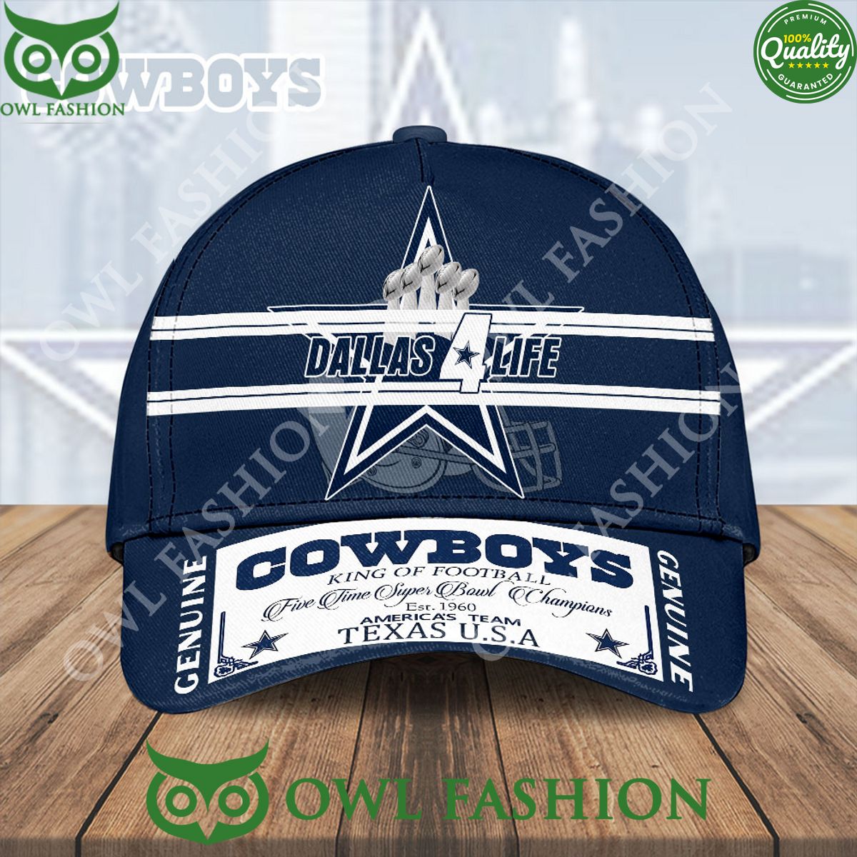 Dallas Cowboys For Life King of Football Texas Team - Adult & Kids T-Shirts, Sweatshirts & Hoodies apparel design preview 1