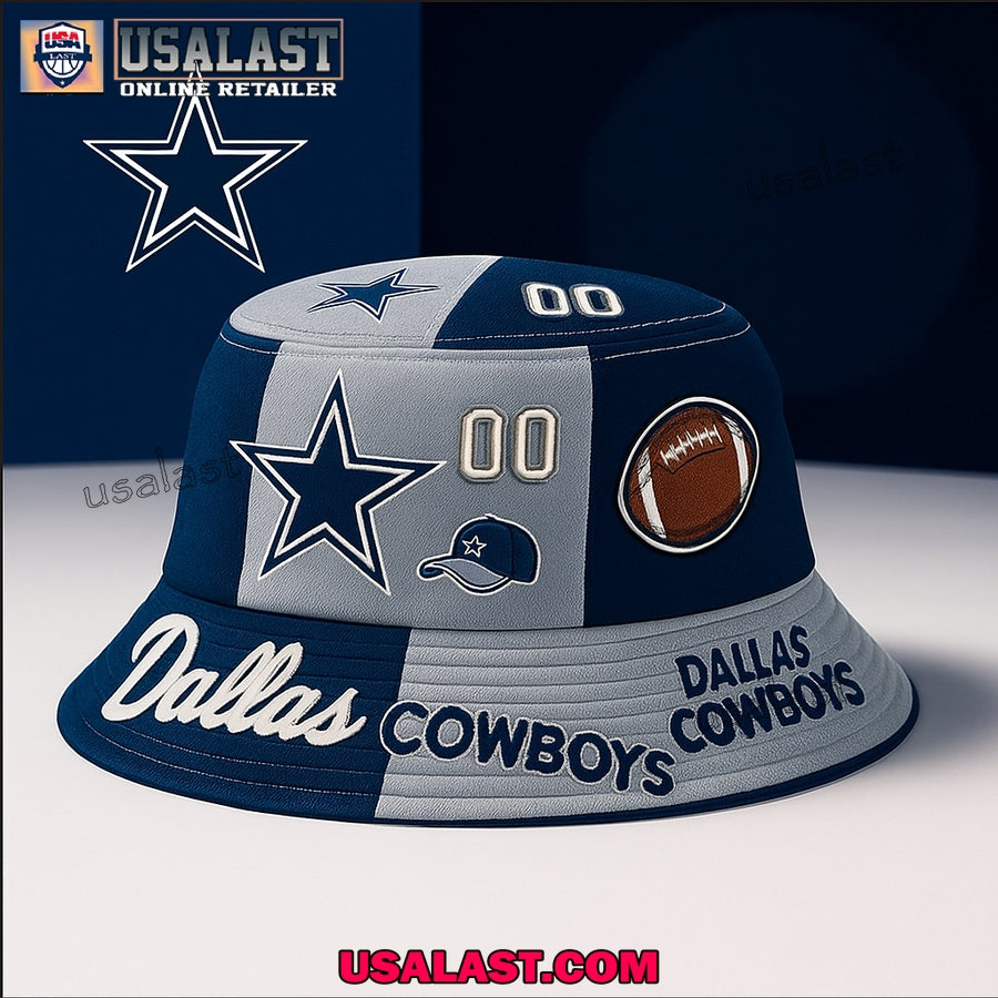 Dallas Cowboys Personalized Iconic Trendy Bucket Hat - Adult & Kids T-Shirts, Sweatshirts & Hoodies apparel design preview 1