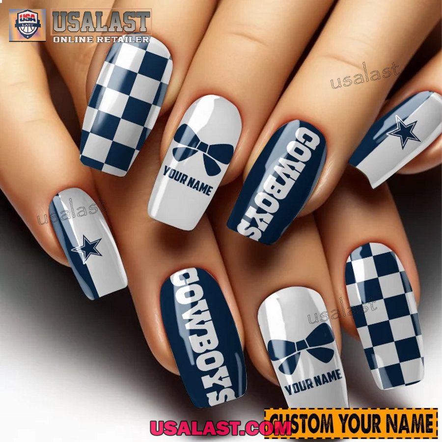 Dallas Cowboys Women Custom Nails Set - Adult & Kids T-Shirts, Sweatshirts & Hoodies apparel design preview 1