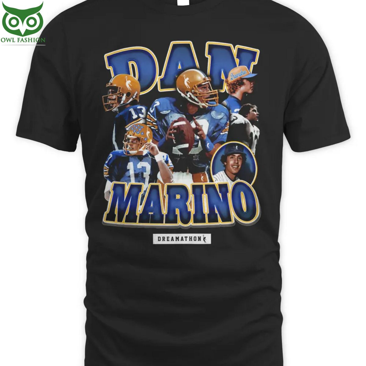 Dan Marino Pitt Panthers Vintage Shop Owl Fashion - Adult & Kids T-Shirts, Sweatshirts & Hoodies apparel design preview 1