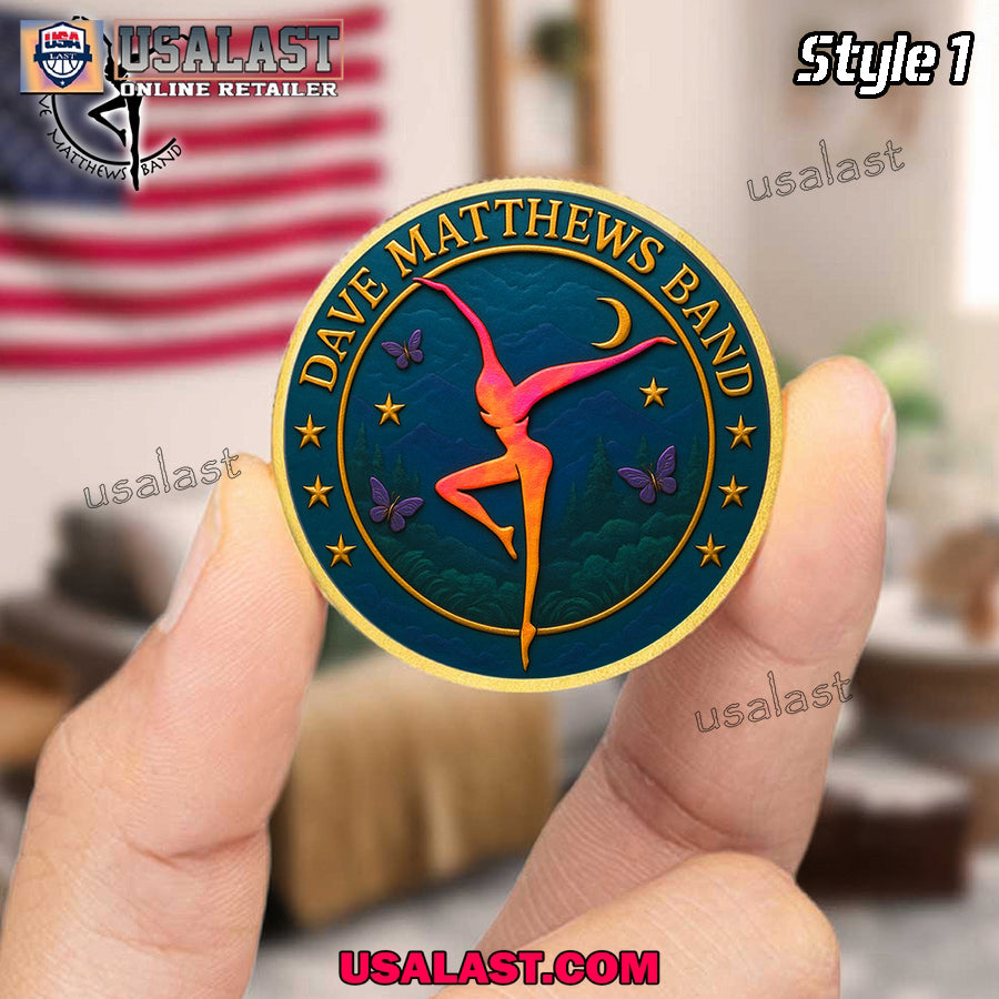 Dave Matthews Band Anniversary Commemorative Coin - Adult & Kids T-Shirts, Sweatshirts & Hoodies apparel design preview 1