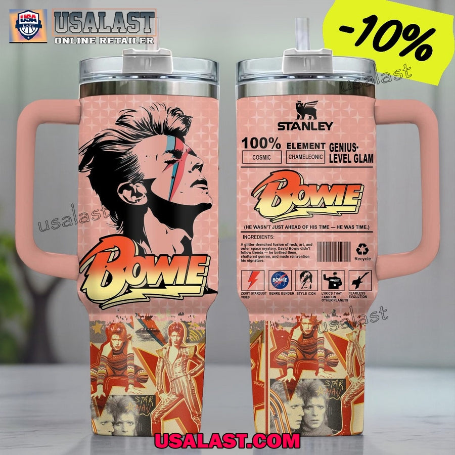 David Bowie Inspired Stanley 40oz Tumbler - Adult & Kids T-Shirts, Sweatshirts & Hoodies apparel design preview 1