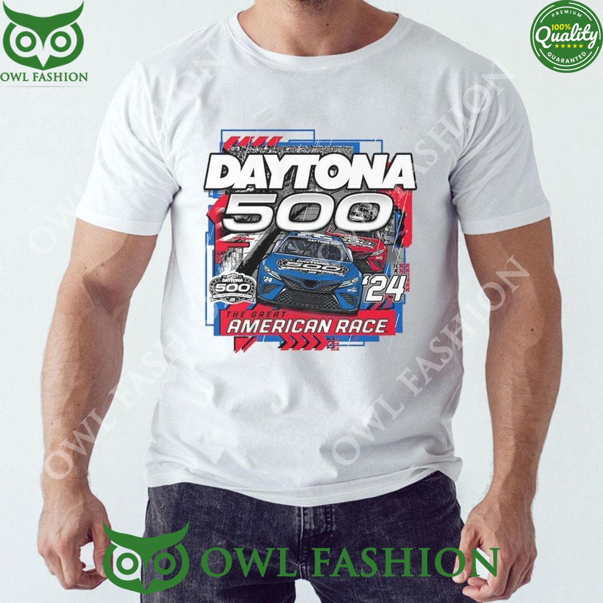 Daytona 500 Checkered Flag Sports 2024 - Adult & Kids T-Shirts, Sweatshirts & Hoodies apparel design preview 1
