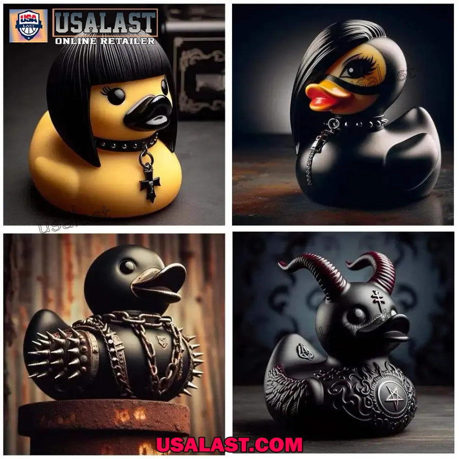 Death Rock Rubber Duck Figure Ornament - Adult & Kids T-Shirts, Sweatshirts & Hoodies apparel design preview 1