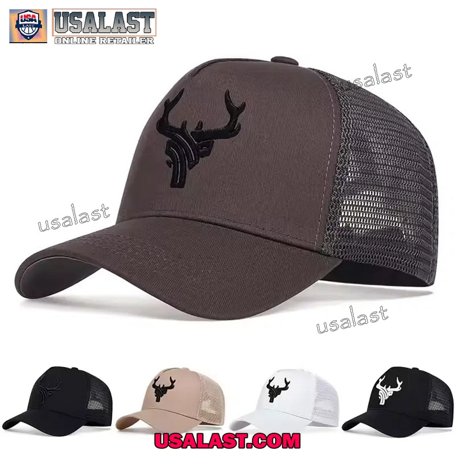 Deer Antlers Embroidery Logo Baseball Cap - Adult & Kids T-Shirts, Sweatshirts & Hoodies apparel design preview 1