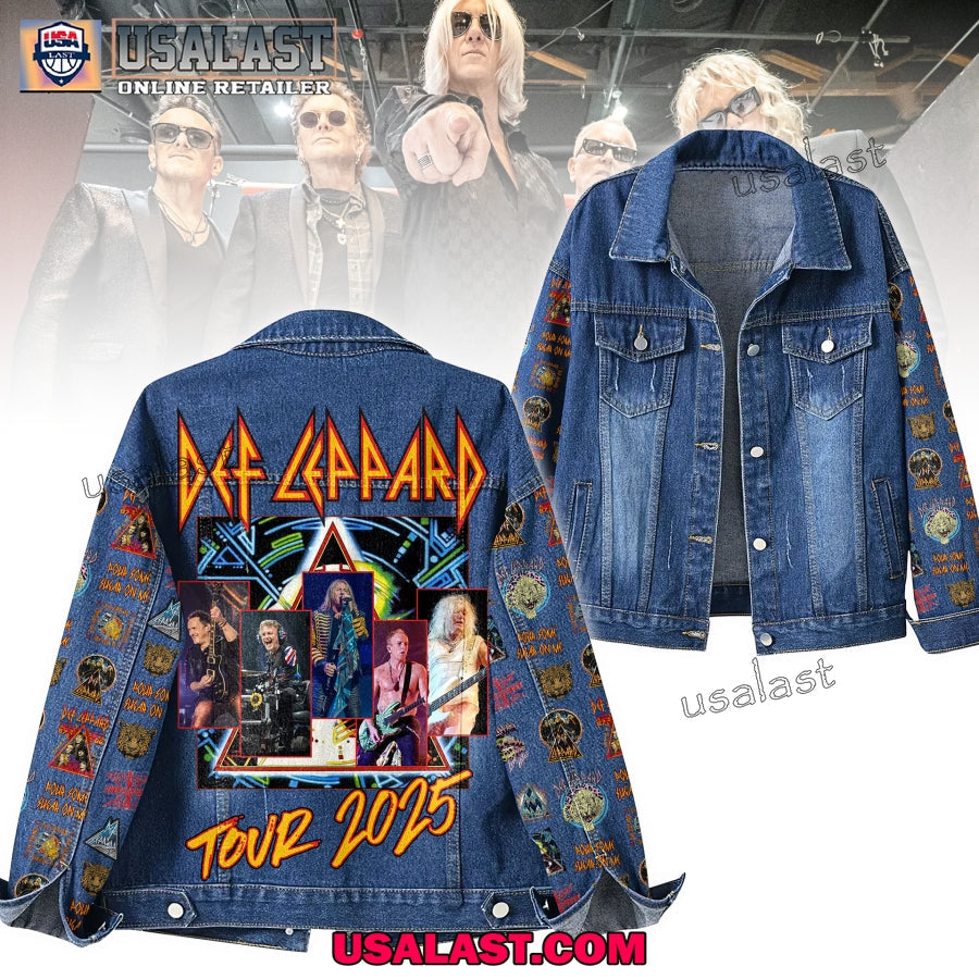 Def Leppard Tour 2025 Denim Jacket - Adult & Kids T-Shirts, Sweatshirts & Hoodies apparel design preview 1