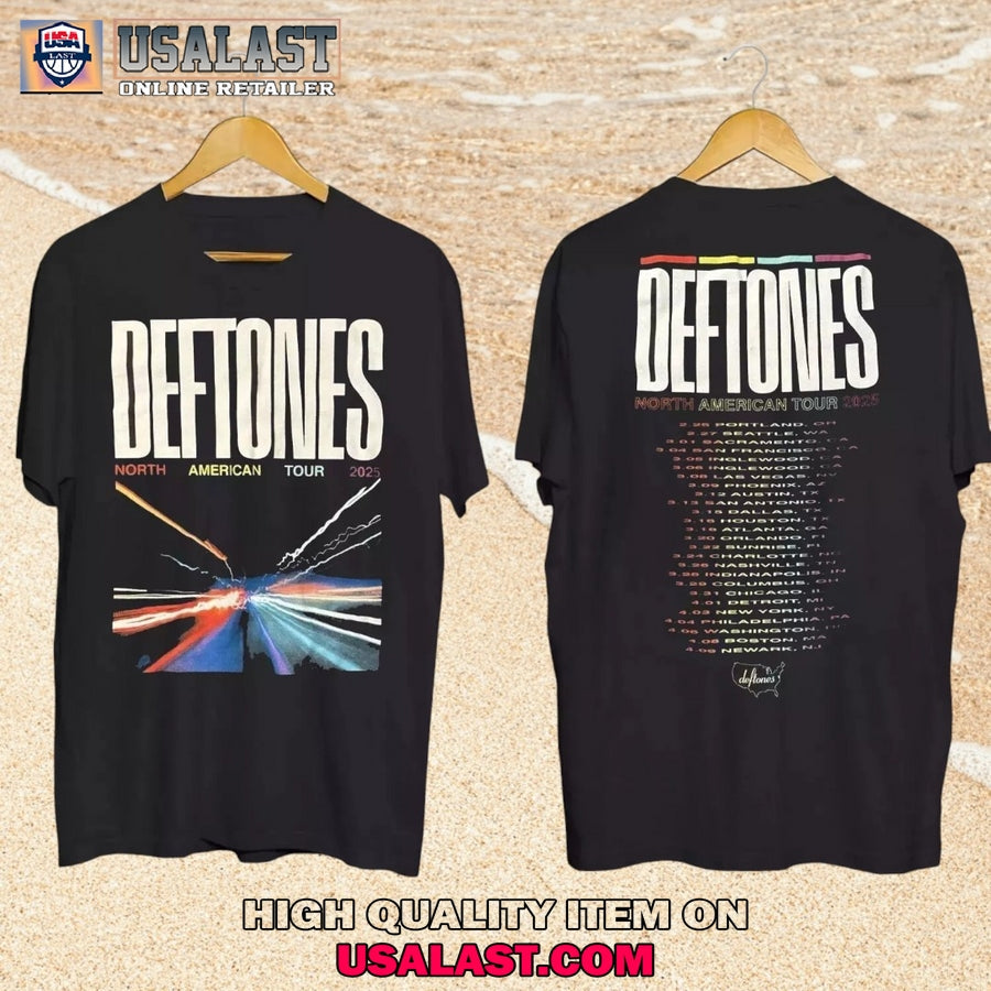 Deftones 2025 North American Tour Black - Adult & Kids T-Shirts, Sweatshirts & Hoodies apparel design preview 1