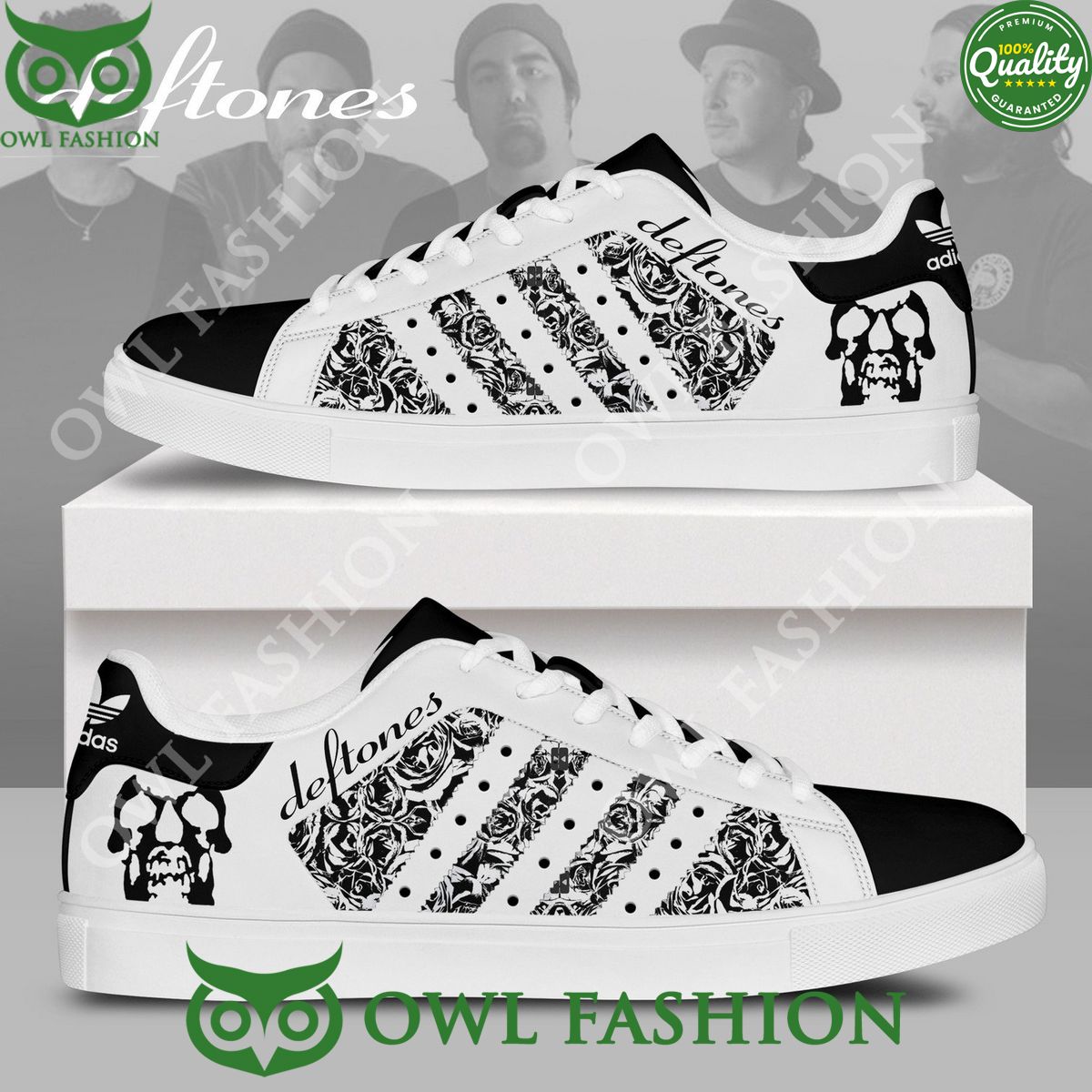 Deftones Black and white stan smith Sneakers - Adult & Kids T-Shirts, Sweatshirts & Hoodies apparel design preview 1