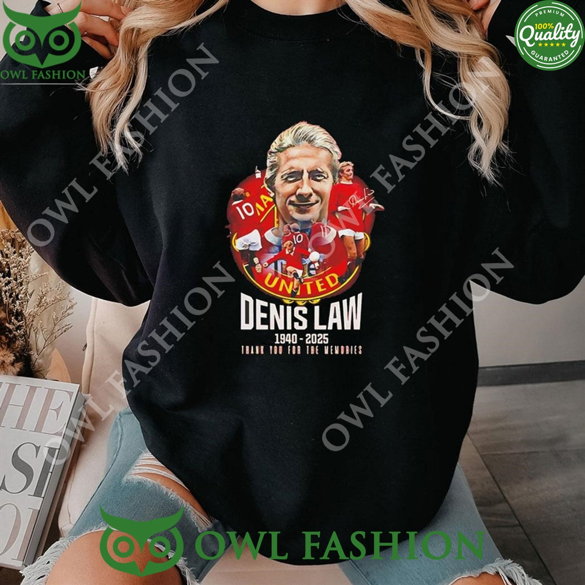 Denis Law 1940 2025 Manchester United For The - Adult & Kids T-Shirts, Sweatshirts & Hoodies apparel design preview 1