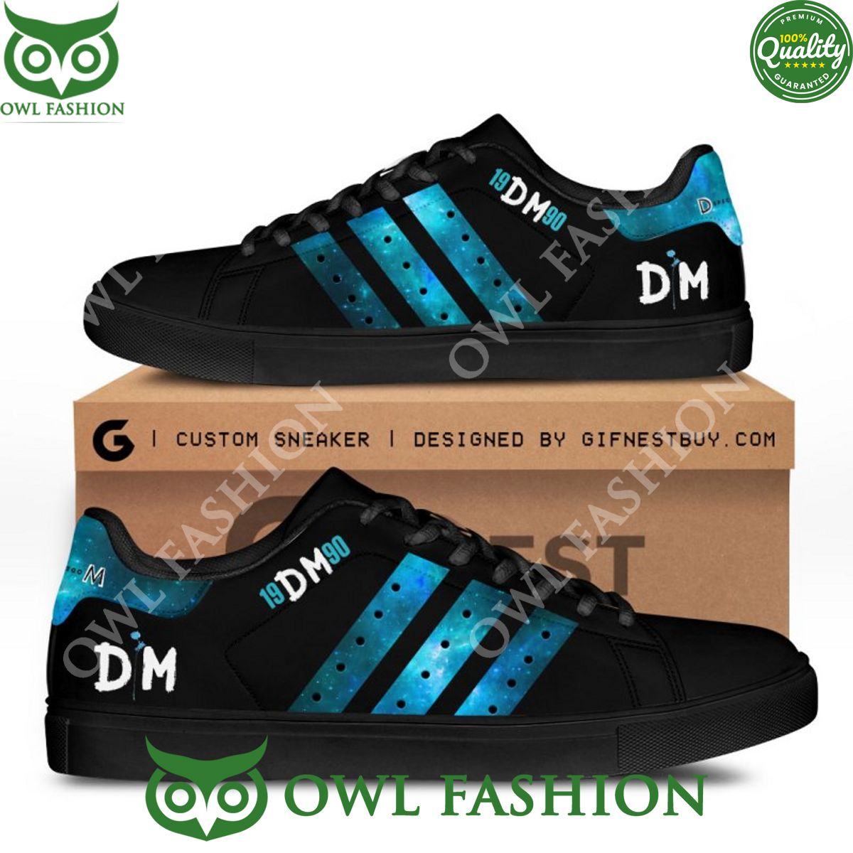 Depeche Mode 1990 DM Stan Smith Shoes - Adult & Kids T-Shirts, Sweatshirts & Hoodies apparel design preview 1
